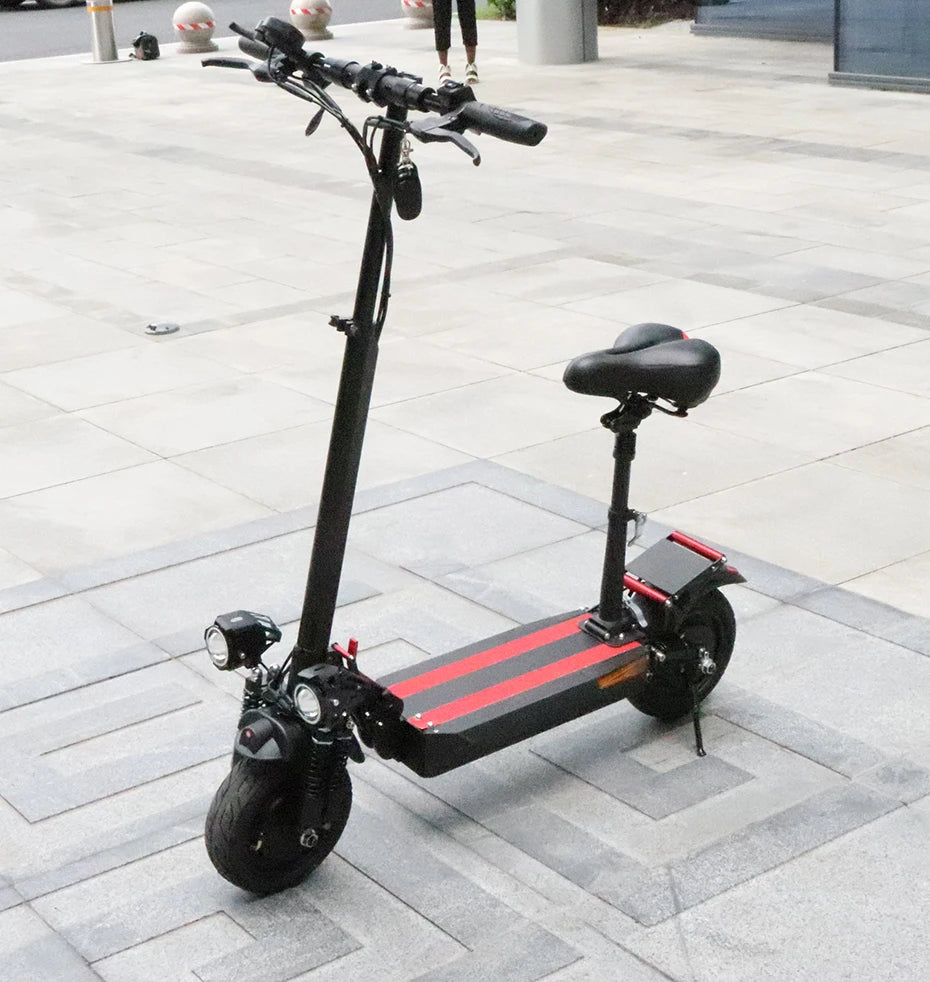 Electric Scooter 2600W Dual Motor – 40 MPH, 48V 20.8Ah Battery, Foldable with Seat, 80KM Range
