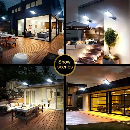 Solar Street Lights Outdoor with Motion Sensor & Remote Control