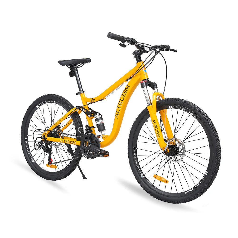 26” 21-Speed Full Suspension Mountain Bike – Durable, Smooth & Adventure-Ready