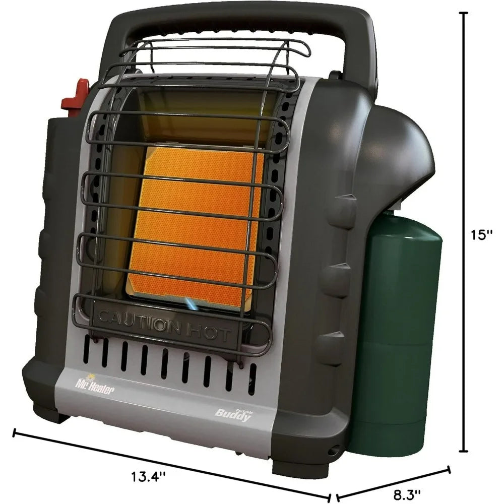 9,000 BTU Portable Buddy Radiant Propane Heater – Outdoor-Safe Heat for Campsites, Patios & More