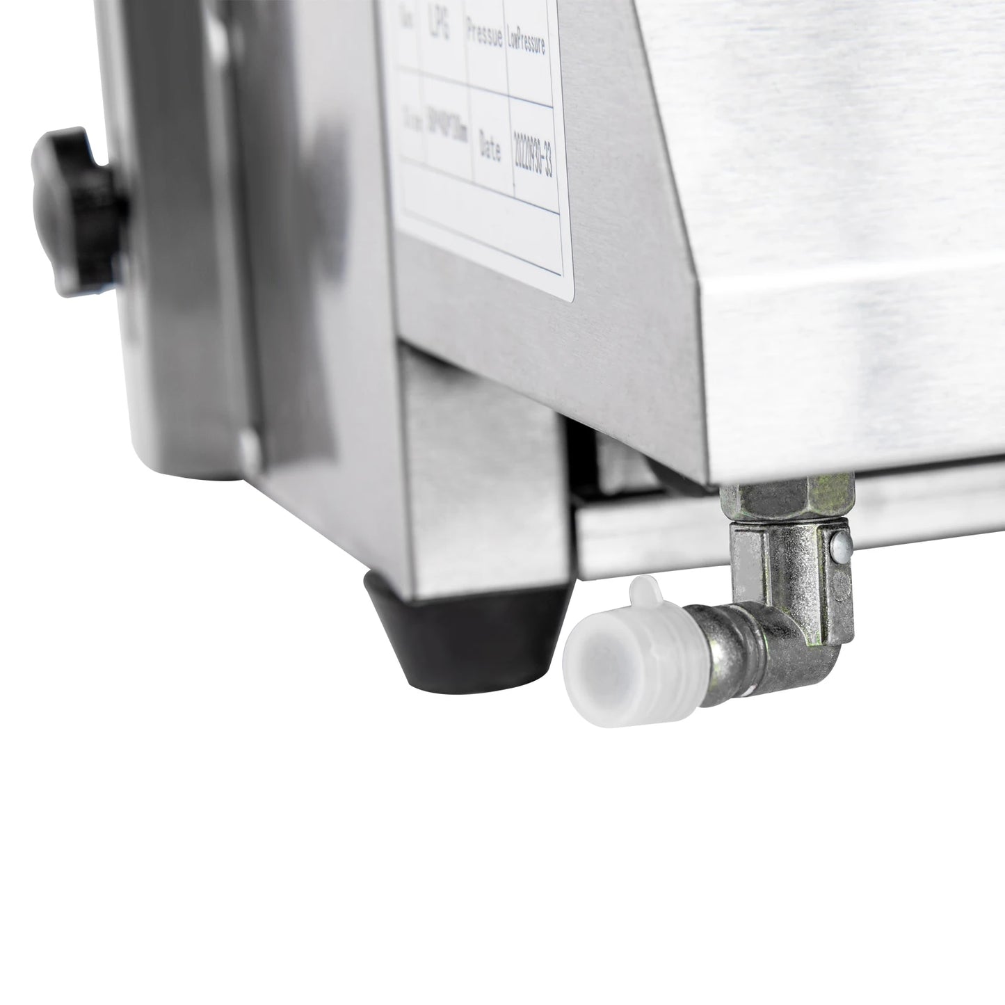 Portable 4-Burner Stainless Steel LPG Gas Grill – Smokeless Tabletop BBQ Grill with Adjustable Height and Removable Grate for Outdoor Cooking