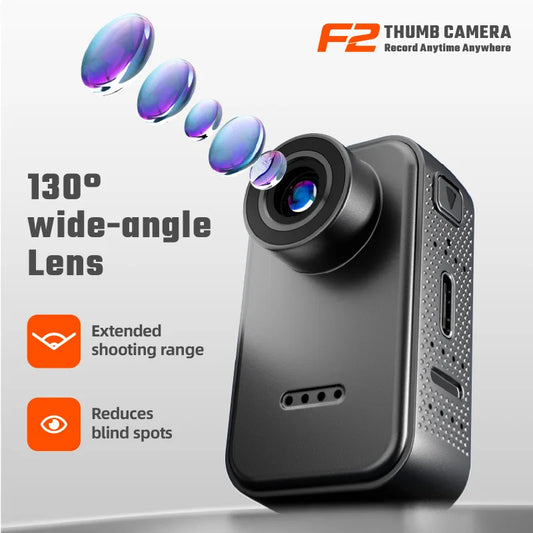 1.44" HD 1080P Thumb-Sized Action Camera with Memory Card & IPS Screen