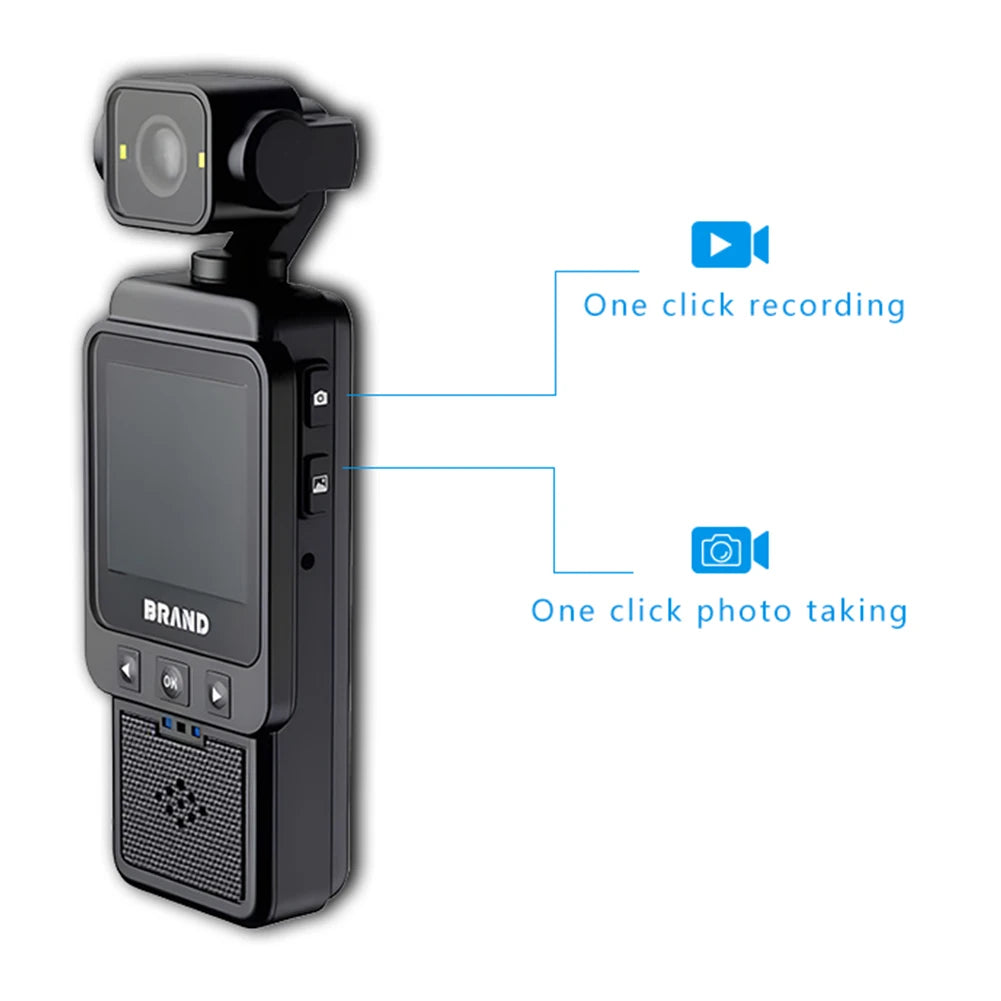1080P WiFi Mini Body Camera with Rotating Lens & Mobile App Control