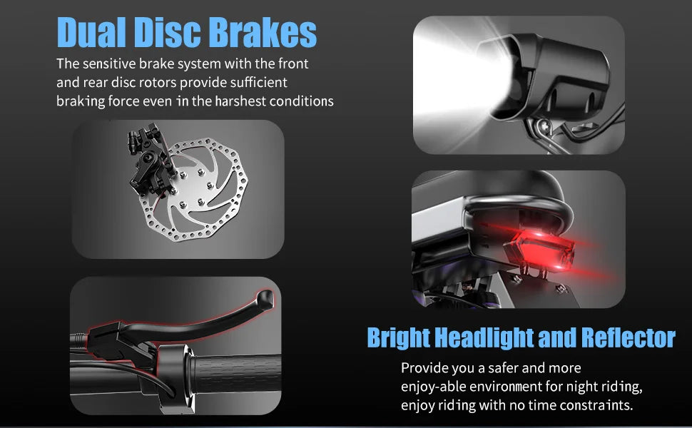 X-Koala Foldable Electric Bike for Adults – 500W Motor, 48V 15Ah Removable Battery, 25MPH Folding E‑Bike with LCD Display