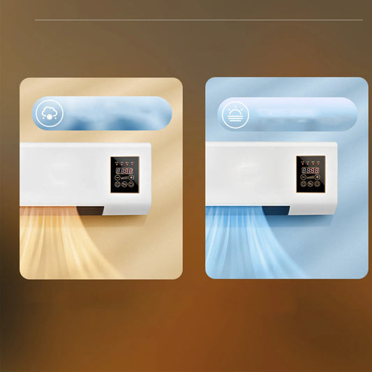 1800W Wall Mounted Air Conditioner 2-in-1 Cooling Heating Compact for Bedroom 20㎡ Quiet Operation Energy Efficient