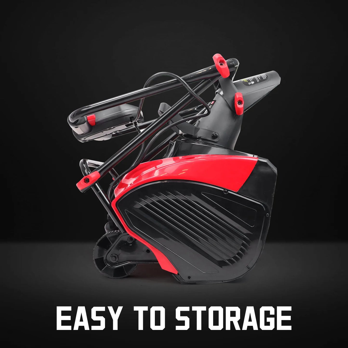 18" 15A Electric Snow Blower – Single Stage Snow Thrower with Steel Auger – 30FT Throw Distance – Lightweight & Foldable Design