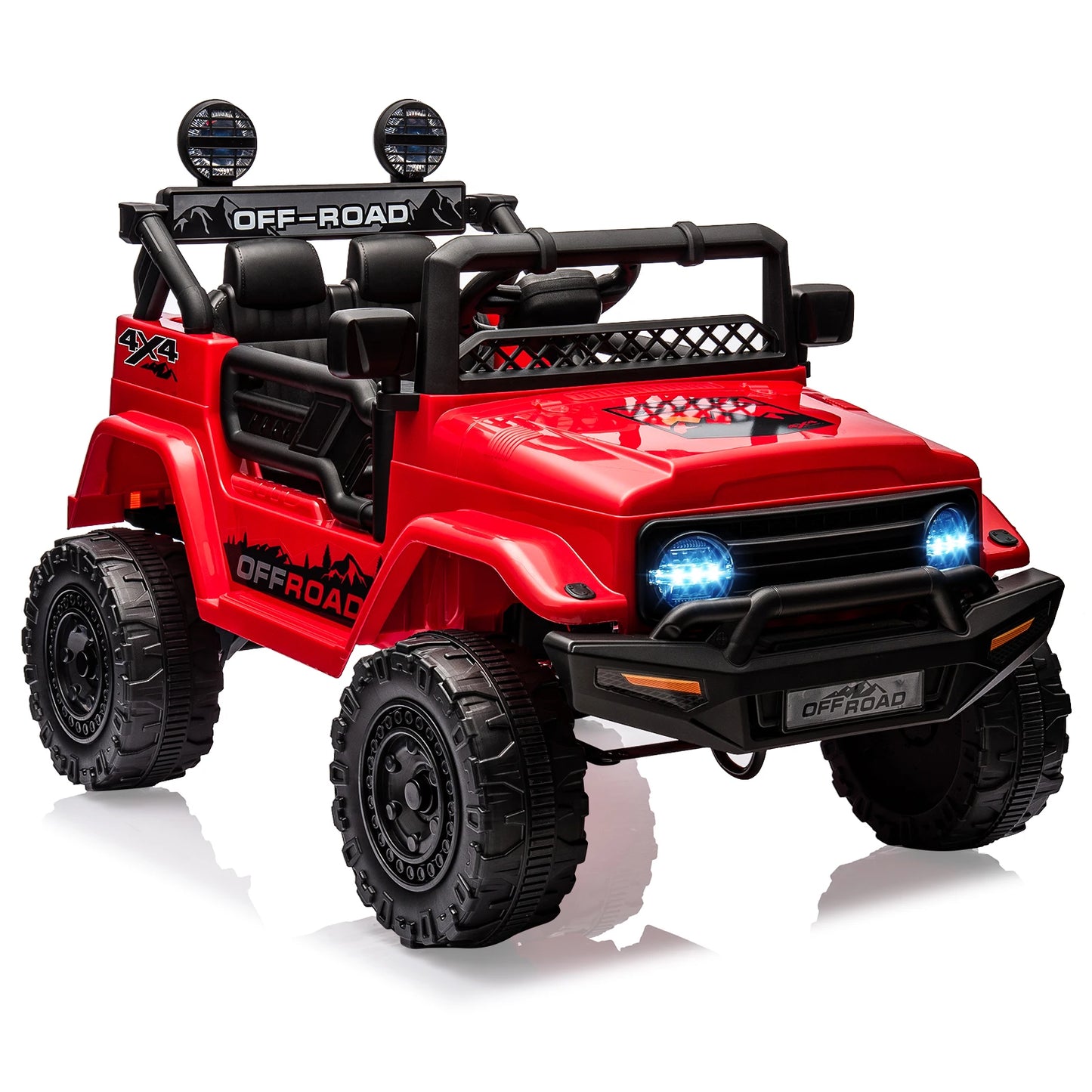 12V Ride-On Truck for Kids – 2 Seater Electric Vehicle with Remote Control, Bluetooth Audio & LED Lights