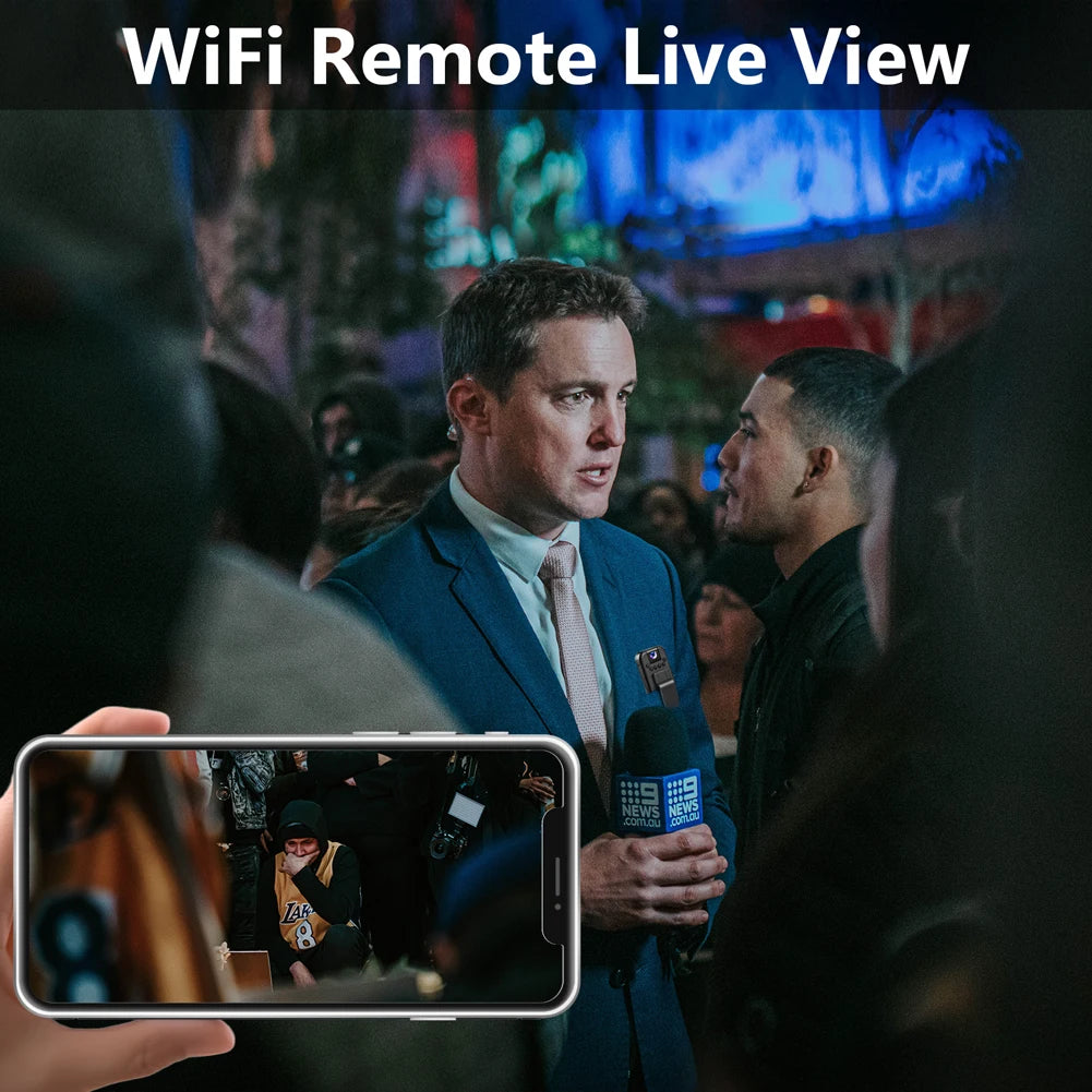 1080P HD Mini Body Camera with Night Vision & Motion Detection