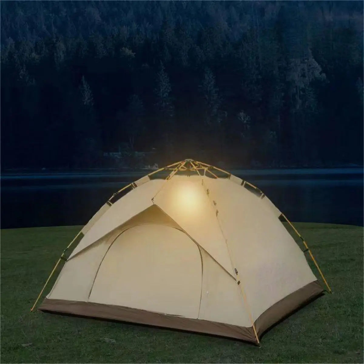 Outdoor Automatic Quick-Opening Tent Automatic Rainproof Sunshine-Proof Tent Two Doors