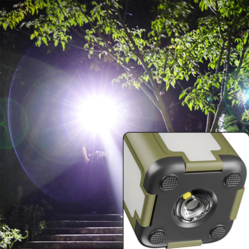 Rechargeable Lantern Power Bank Solar Camping Lantern Portable LED Tent Light