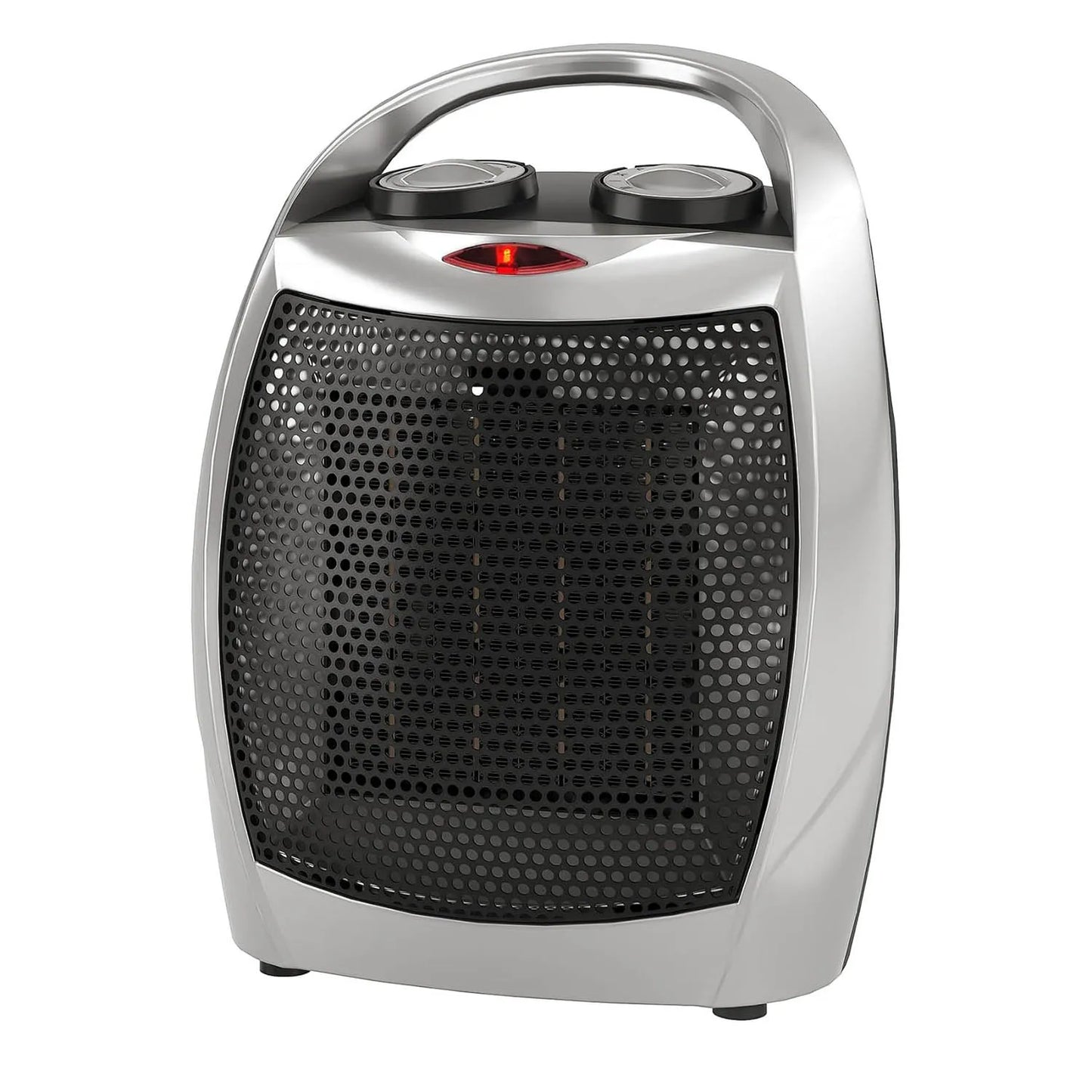 Portable Electric Space Heater for Home & Office – 1500W/750W Ceramic Desktop Heater with Thermostat, Tip-Over & Overheat Protection