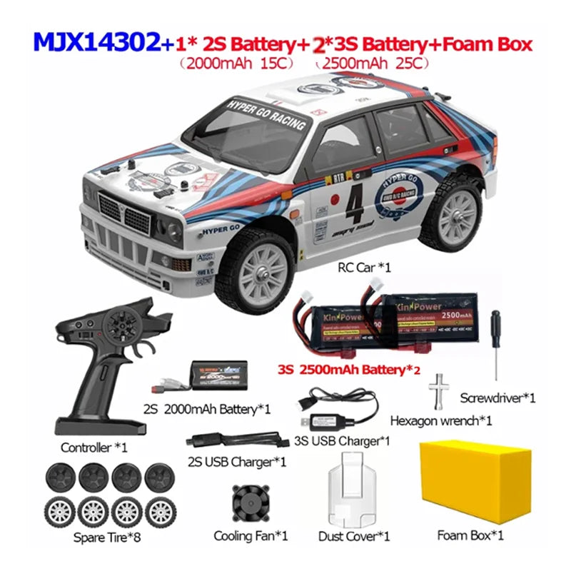 MJX 14302 1:14 Hyper Go RC Car – Brushless 4WD Off-Road Drift Car with 55KM/H Top Speed