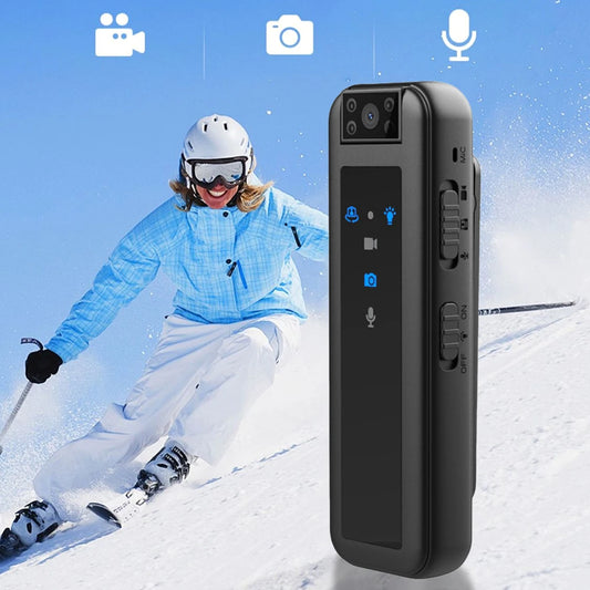 Mini HD 1080P Body Camera with Night Vision & 180° Rotating Lens