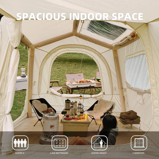 Inflatable SUV Camping Tent – Waterproof Air Tent for 4–8 Person Glamping