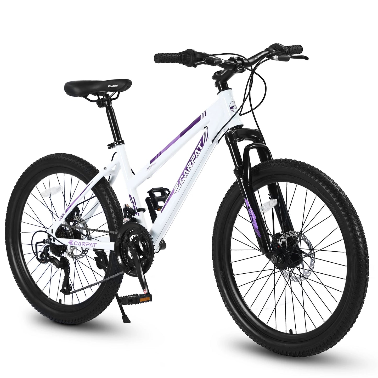 24/26” Women’s Mountain Bike – 21 Speed Steel Frame with Dual Disc Brakes