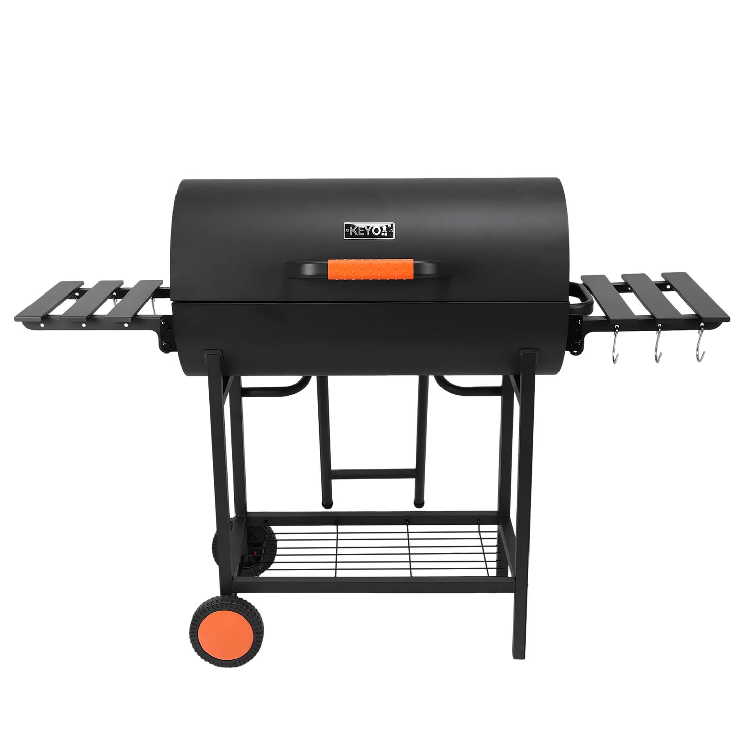 EExtra Large Outdoor Charcoal Grill Smoker – 871 Square Inches Cooking Area with 2 Foldable Side Tables