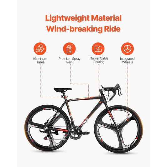 700C Road Bike Shimano 14-Speed Aluminum Frame Racing Bicycle