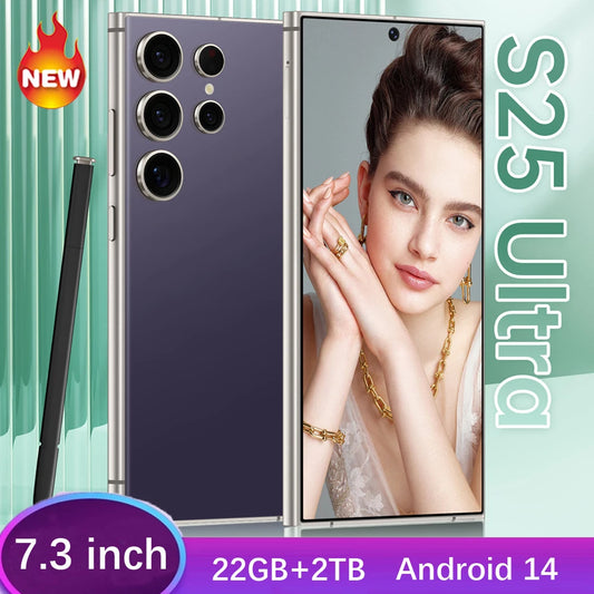S25 Ultra 7.3" 5G Smartphone with 108MP Rear Camera, 72MP Front Camera & 7800mAh Battery