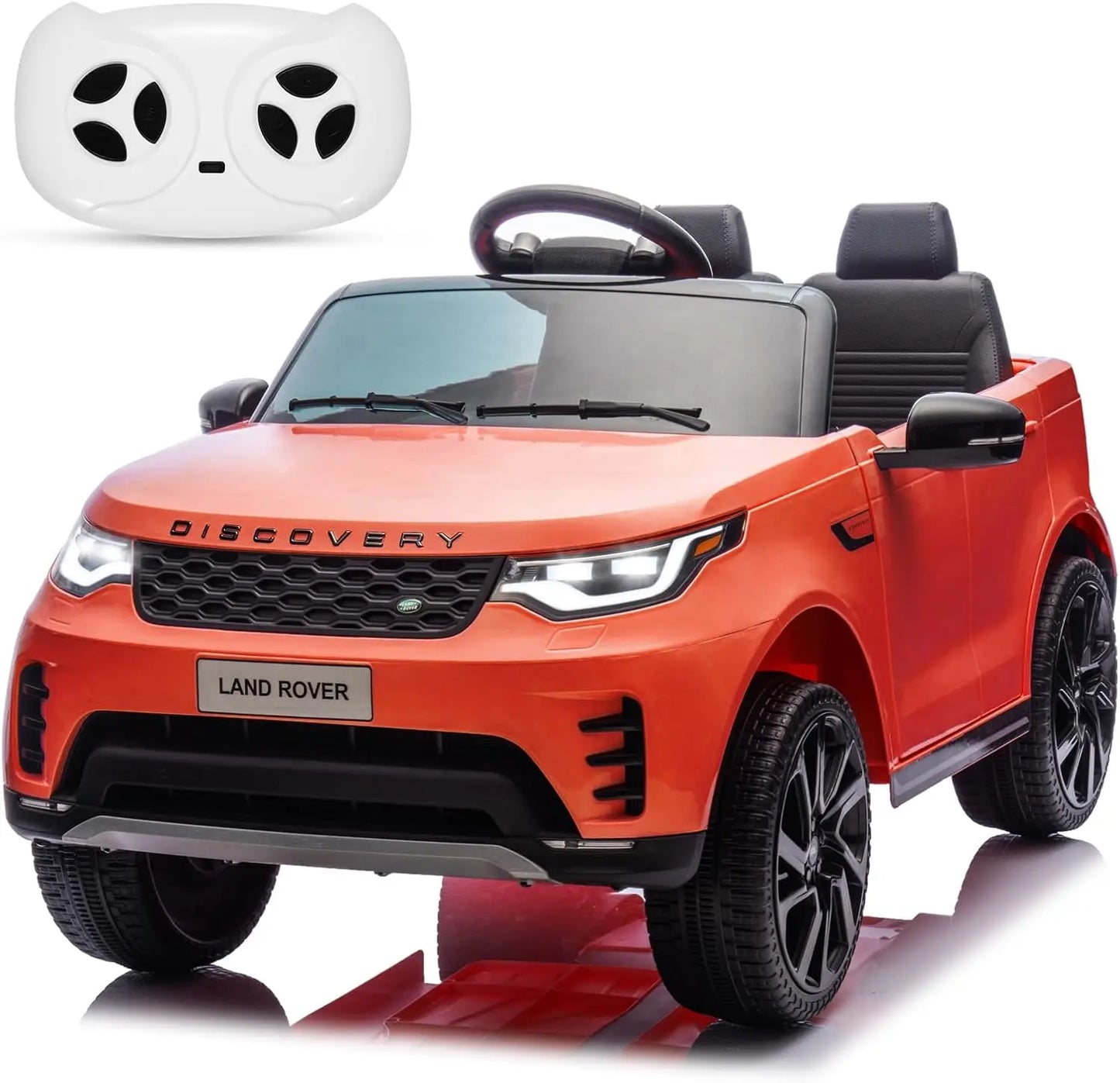 12V Licensed Land Rover 2 Seater Ride on Car for Kids with 2.4g Remote Control Double Doors LED Light 2.8 MPH Max Speed