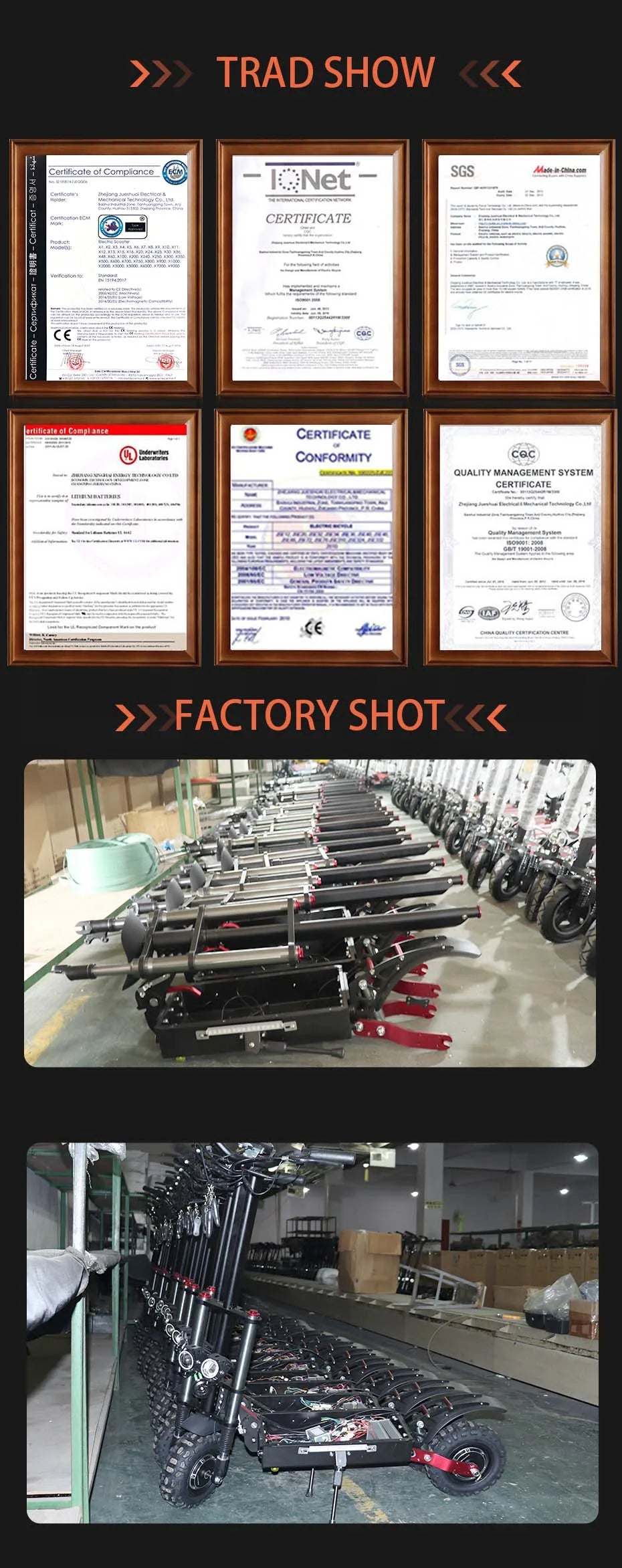 X750 Electric Scooter – 2500W Motor, 65km/h Speed, 80km Range, Dual Suspension, Disc Brakes, Foldable Frame