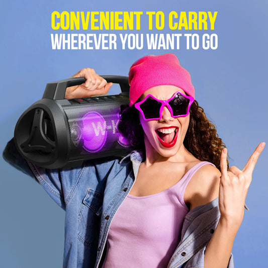 W-KING 70W RMS Bluetooth Portable Speaker, Speaker Wireless Loud IPX6 Waterproof Bluetooth Speakers with Subwoofer/Bass Boost