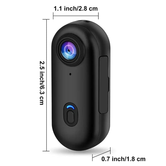 4K Mini Body Camera with 64GB Storage & Waterproof Case