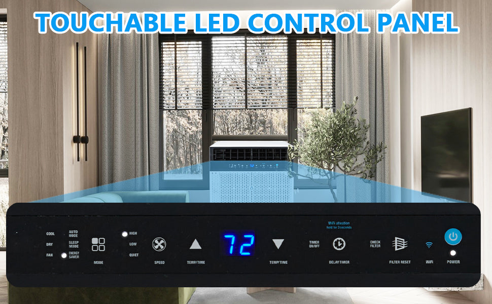 6000 BTU Window Air Conditioner – Quiet, Smart & Efficient Cooling