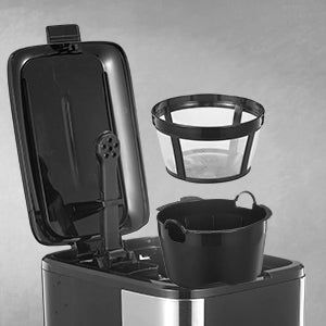 HomeBrew Pro Programmable Drip Coffee Maker - 12 Cup Capacity with Iced Coffee Function & Touchscreen