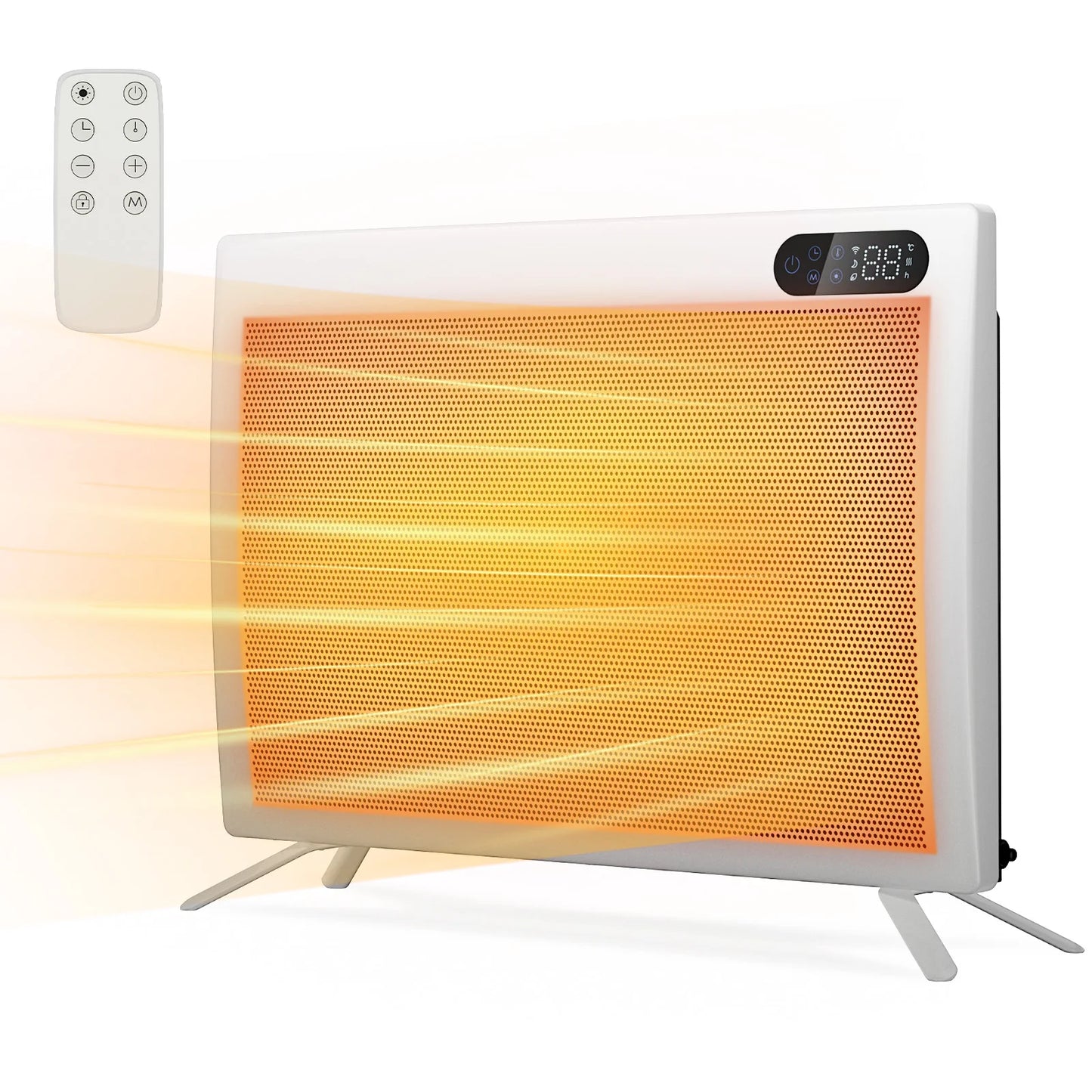 Graphene Smart Panel Heater with WiFi, App & Voice Control – 1500W Infrared Convection | Freestanding & Wall-Mount
