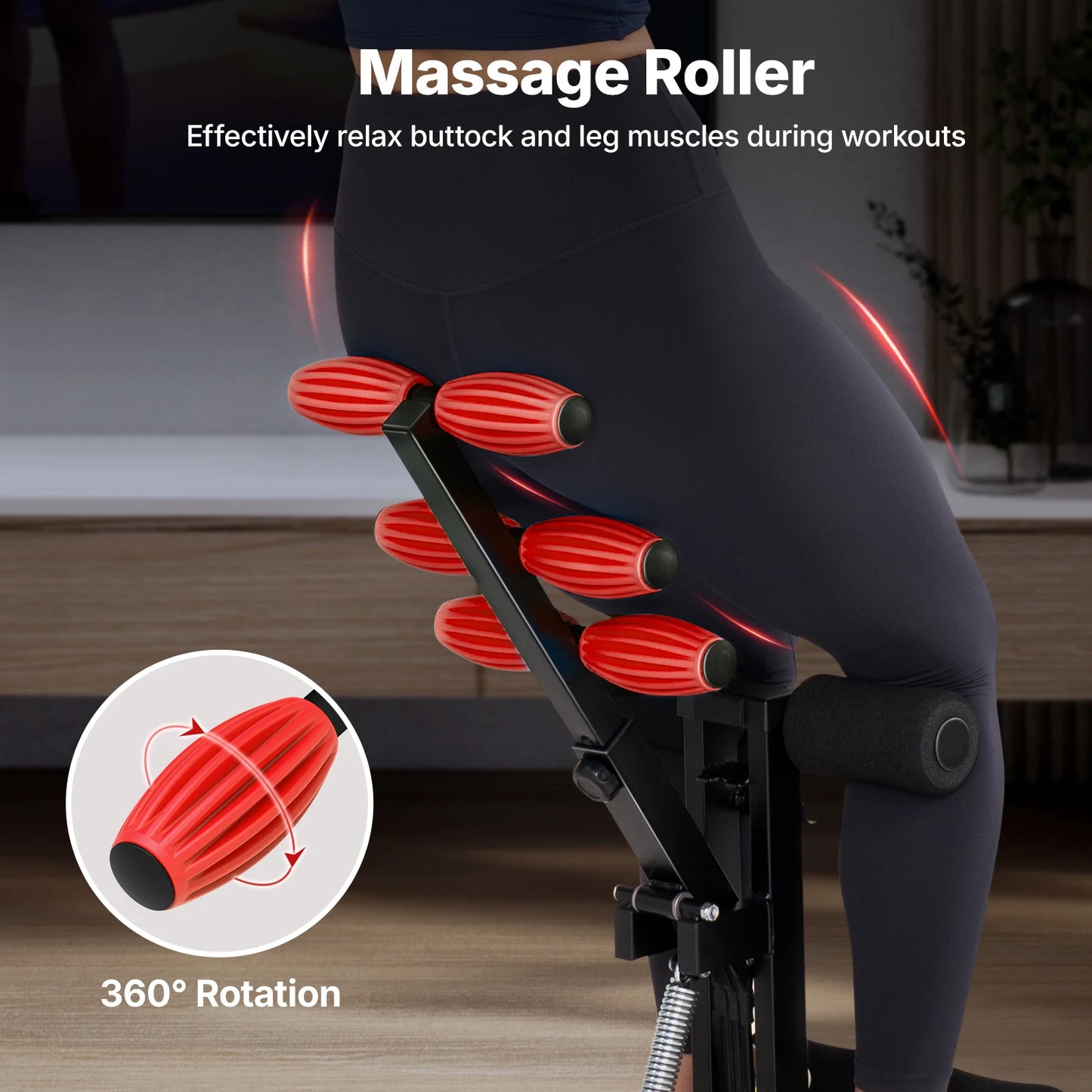 MERACH Multifunctional Adjustable Deep Squat Glutes Trainer Core Leg Push Up Buttocks Workout Machine