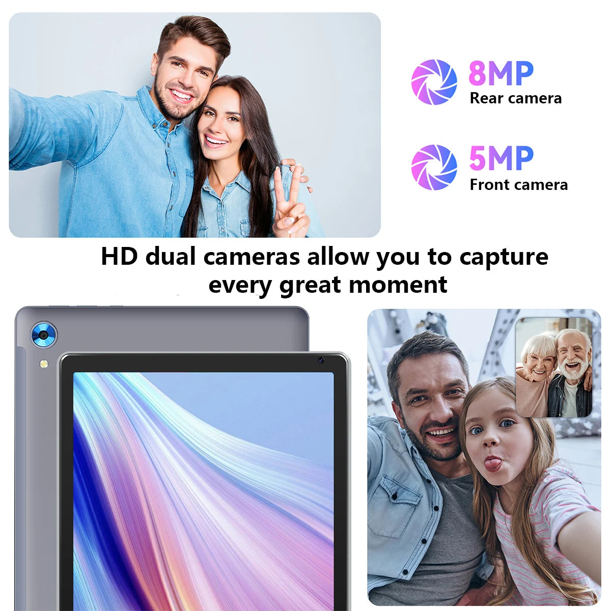 10.1-Inch Android 14 Tablet – 16GB RAM + 128GB Storage + 1TB Expansion | Octa-Core CPU | Stylus, Keyboard & Mouse Bundle