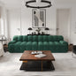 Comfy Cloud 102.4inch Oversized Modular Sectional Sofa 3D Mesh Fabric Curved Loveseat for Living Room - No Assembly Required