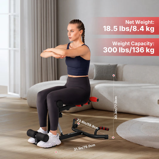 MERACH Multifunctional Adjustable Deep Squat Glutes Trainer Core Leg Push Up Buttocks Workout Machine