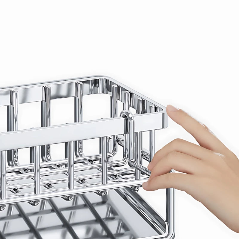 Over-Sink Kitchen Organizer | Sponge Holder & Drying Rack with Faucet Mount