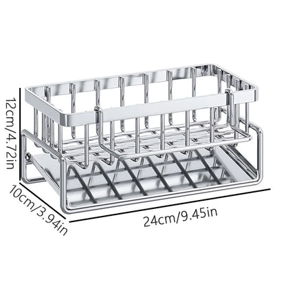 Over-Sink Kitchen Organizer | Sponge Holder & Drying Rack with Faucet Mount