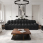 Comfy Cloud 102.4inch Oversized Modular Sectional Sofa 3D Mesh Fabric Curved Loveseat for Living Room - No Assembly Required