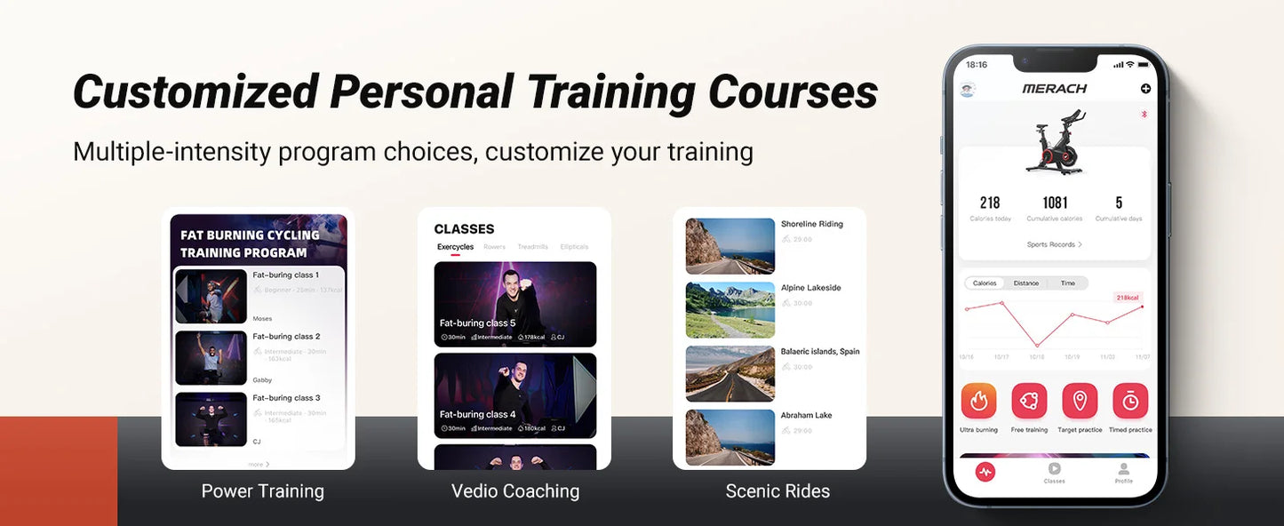 MERACH Indoor Exercise Bike with Auto Resistance Bluetooth Stationary Bike with APP Data Tracking & Tablet Holder Cycling Bike