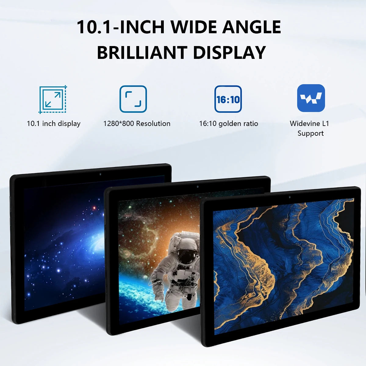 A10L 10.1-Inch Android 14 2-in-1 Tablet – 12GB RAM + 64GB Storage | 1TB Expandable | Octa-Core CPU | WiFi 6 | Keyboard, Mouse & Stylus Set