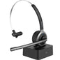 Mpow M5 Pro Bluetooth 5.0 Headphones with Mic & Charging Base – Wireless Headset for PC, Laptop, Call Center & Office Use