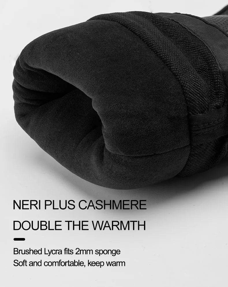 ROCKBROS Winter Gloves Motorcycle Waterproof Fleece Thermal Gloves Snowboard Snowmobile Gloves Men Women Snow Cycling Gloves