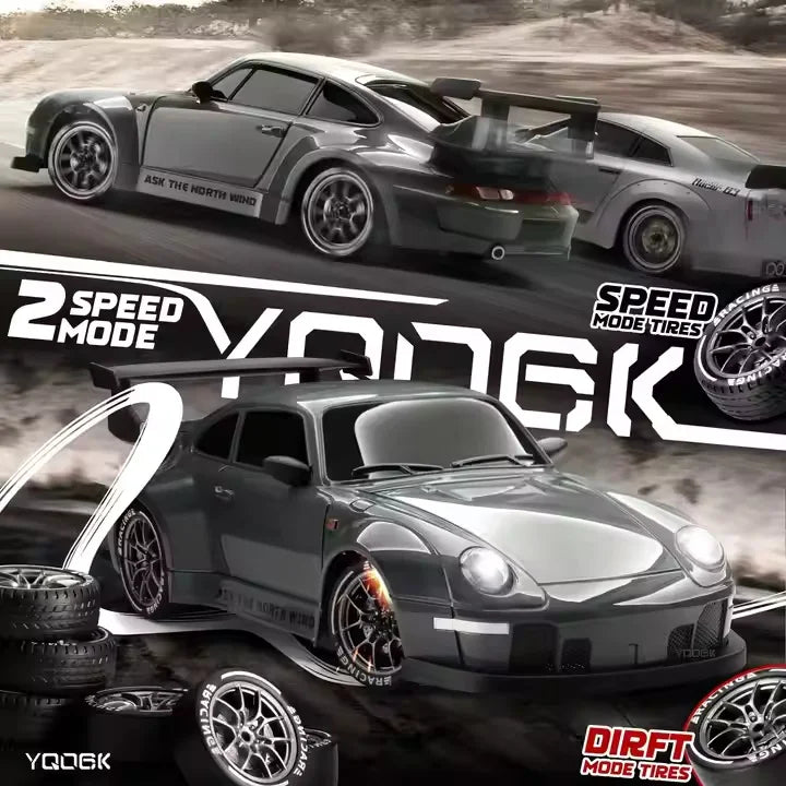 88RC Y914 1:24 Mini 4WD Drift RC Car with 2 Speed Modes & Extra Tires – High-Performance Remote Control Racing Toy