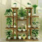 46" Multi-Tier Wooden Plant Stand – Indoor & Outdoor Flower Display Shelf