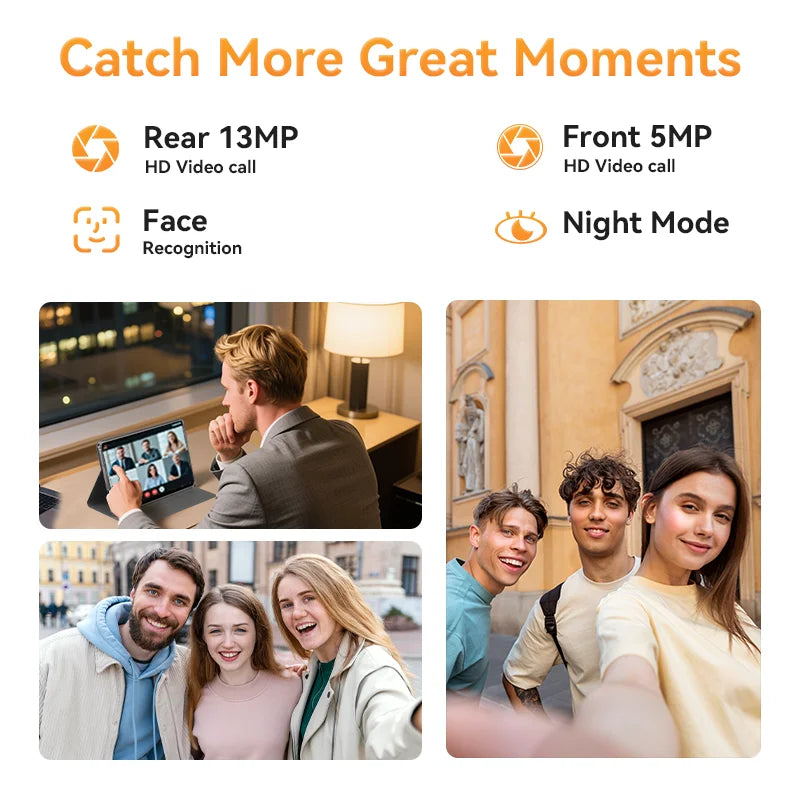 SVITOO 11-Inch Android 15 Tablet – 16GB RAM + 128GB ROM (1TB Expandable)