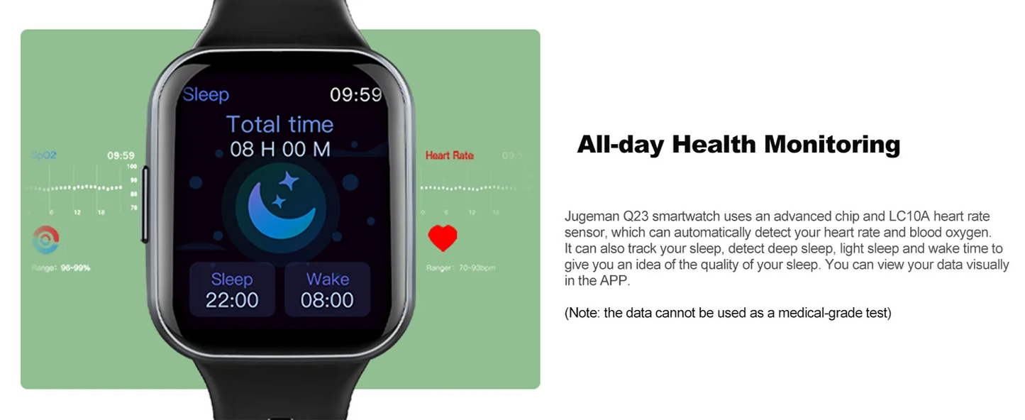 Nerunsa Smart Watch, 1.69" HD Touch Screen Fitness Watch, 25 Sports Modes Fitness Tracker, IP68 Waterproof Smartwatch.