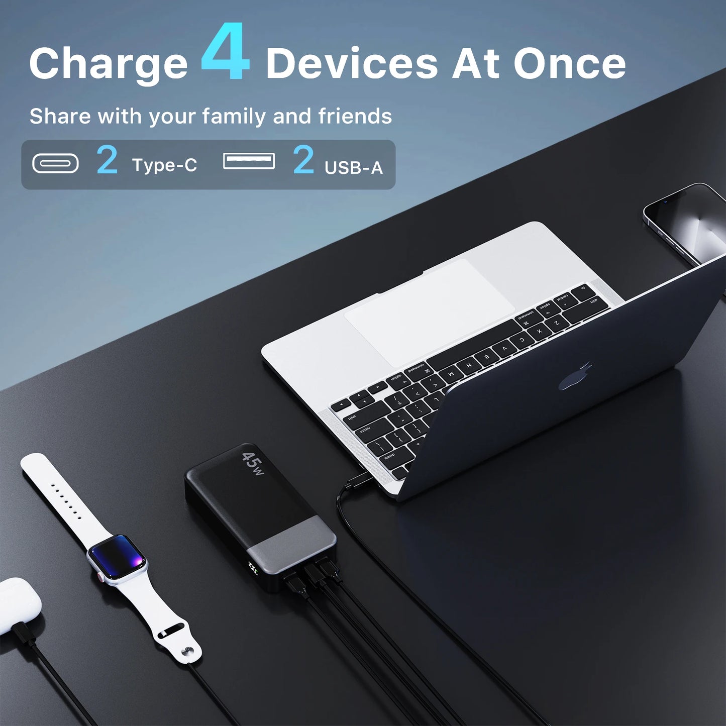NOBIS 45W Fast Charging Power Bank 20000mAh Portable Charger