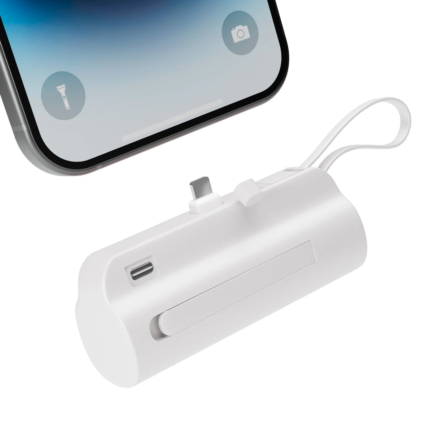Mini Portable Power Bank 4500mAh – Capsule Charger with Dual USB-C Ports