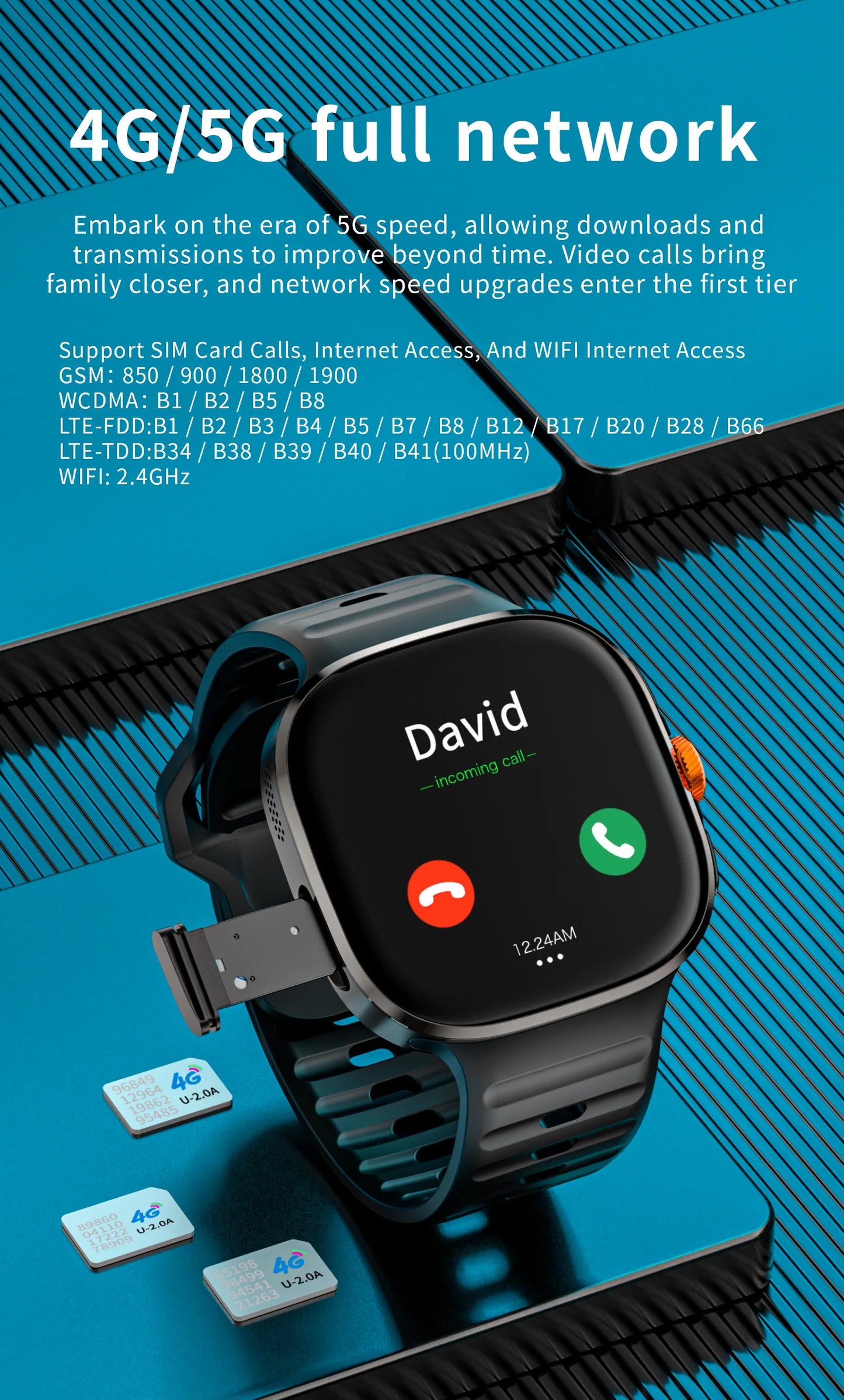 LOKMAT APPLLP 6 MAX – Android Smart Watch Phone | 2.16-Inch AMOLED Display | 4G/5G SIM | Rotating Camera | AI ChatGPT Integration