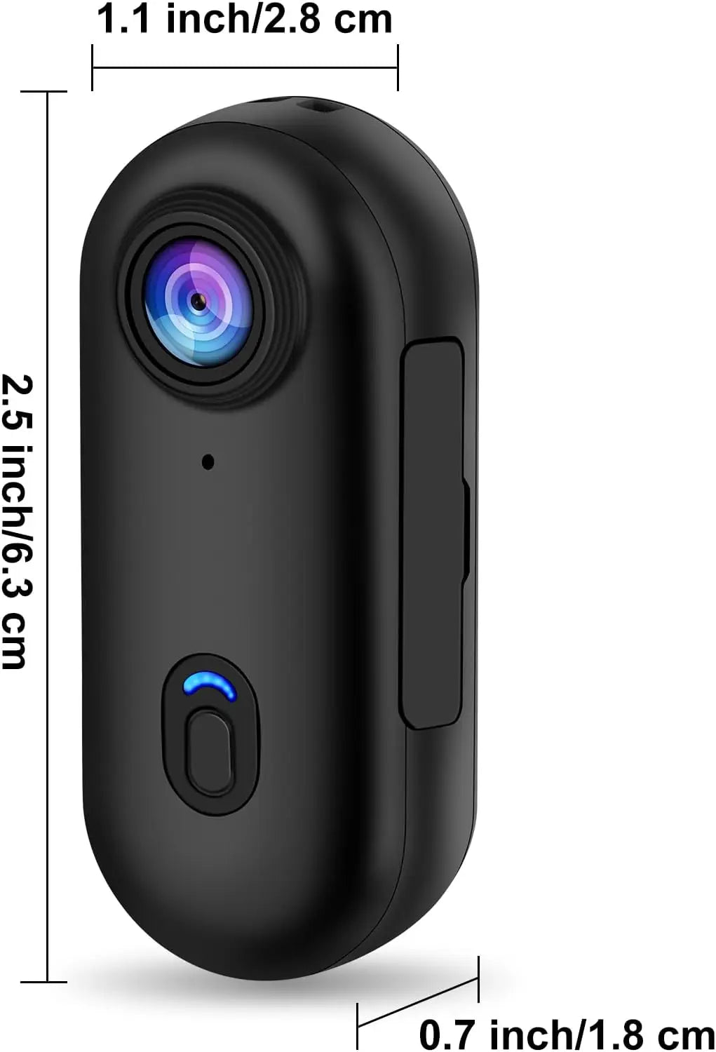Ultra-Compact 4K Action Camera with Magnetic Mount & Waterproof Case