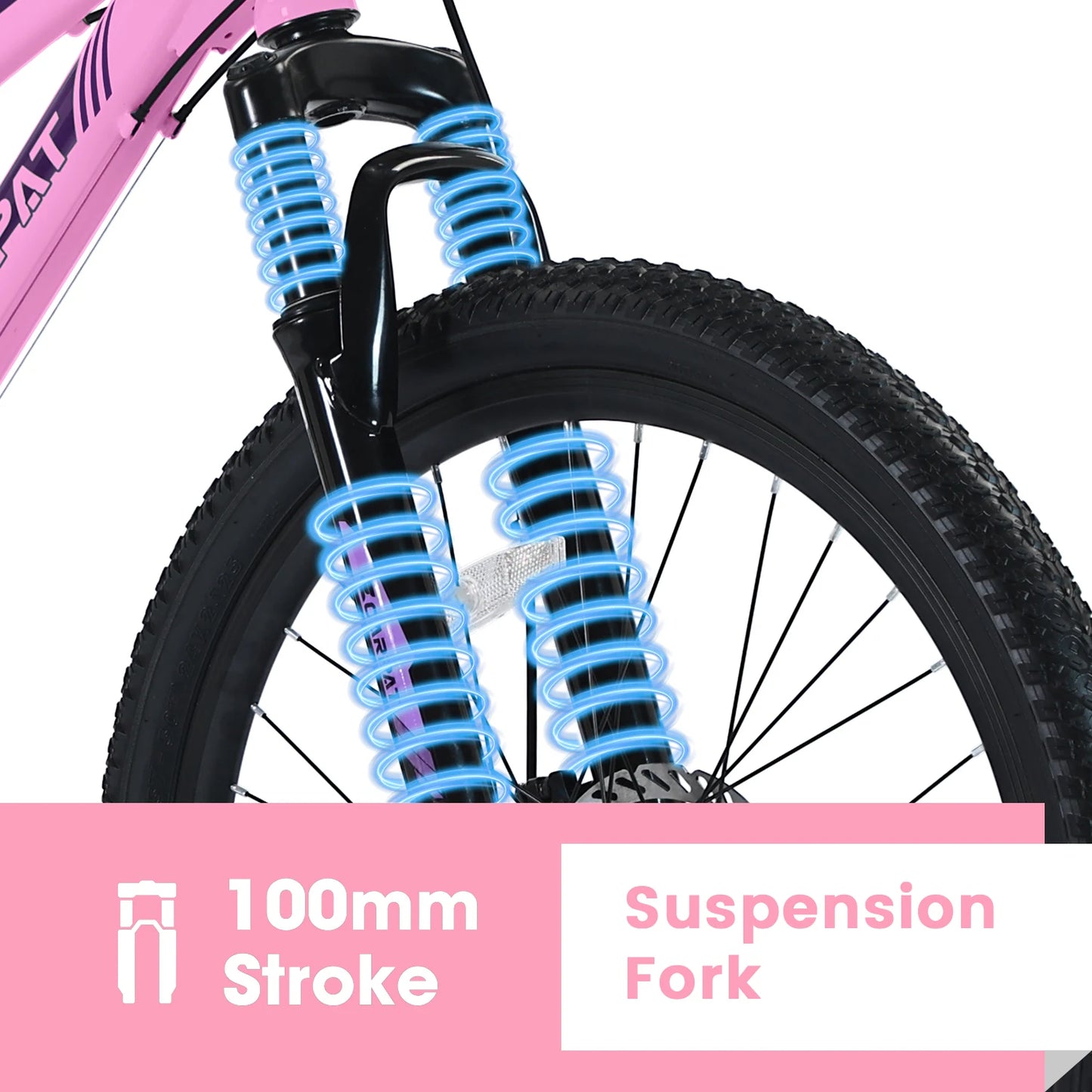 24/26” Women’s Mountain Bike – 21 Speed Steel Frame with Dual Disc Brakes