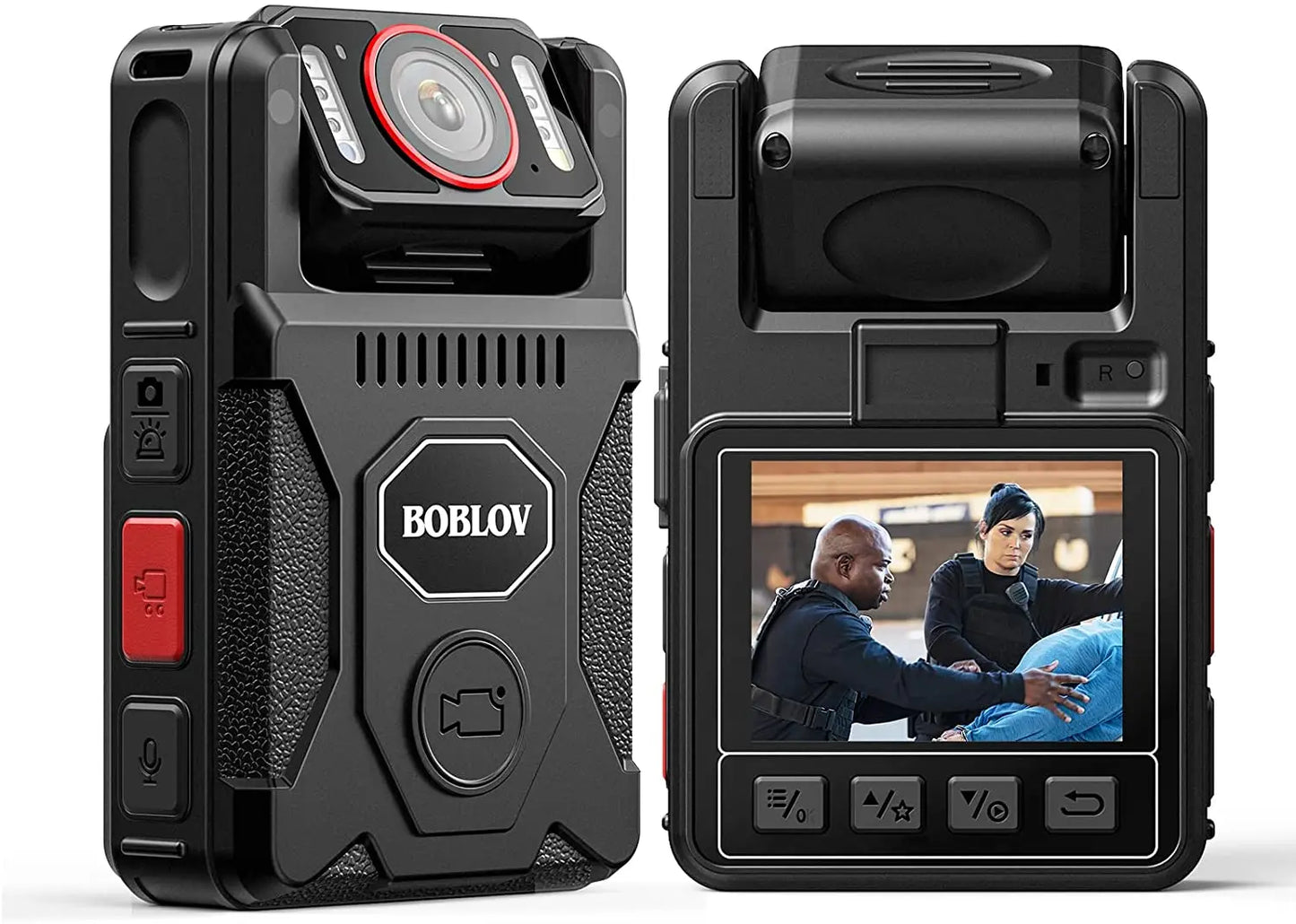 BOBLOV M7 Pro 4K GPS Body Camera with 256GB Storage & 15-Hour Battery